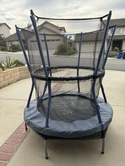 Blue/Grey Indoor Trampoline