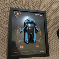 Decorative Frame For Sale Featuring A Collectible Car