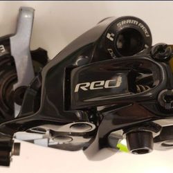 SRAM Red Carbon 10 speed rear derailleur Black And Geen Special Ed
