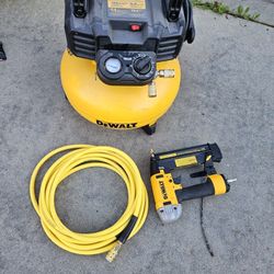 Dewalt Compressor, 6 Gal. Pistola Y Manguera 