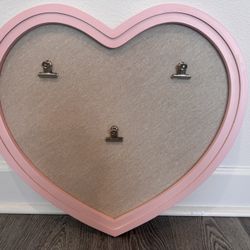 Pink Heart-Shaped Wall Frame / Clip Board 💗