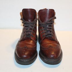 Mens Evergreen Footwear Leather Boots Size 7 