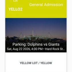 Giants vs Dolphins (Preseason) 