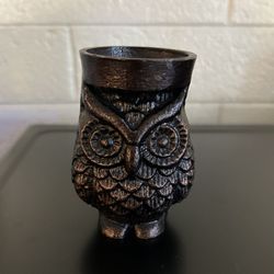 Metal Owl Tealight Candle Holder - NEW