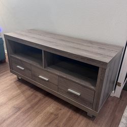 TV Stand With 3 Storage Drawers