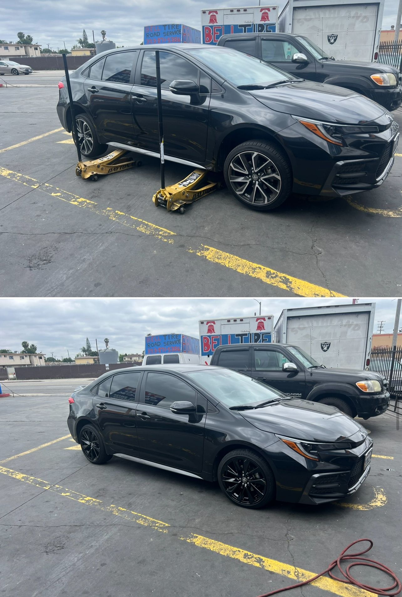 Toyota Corolla Rims Exchange 18” OEM Wheels Rines Para Cambio New Gloss Black Powder Coated