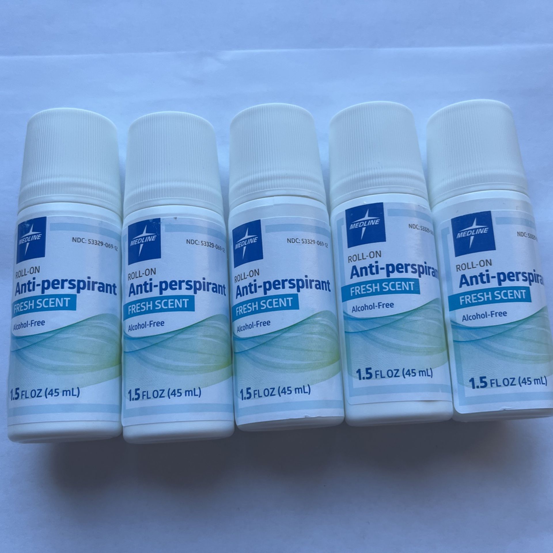 Medline MSC095010 Med Spa Roll Antiperspirant /Deodorant , 1,5 OZ. Set of 5 pieces