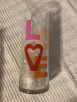 Valentines Day glass jar/vase
