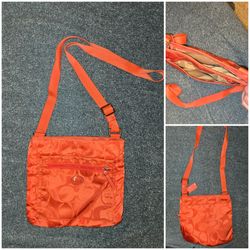 Coach Signature Nylon Crossbody Bag Orange