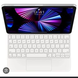 Apple Magic Keyboard For iPad Pro 11 In White( Used) 