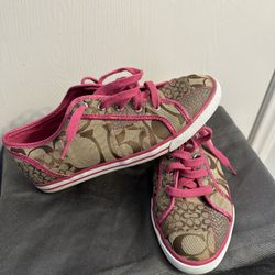 Hot Pink COACH sneakers 