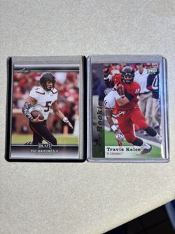 Pat mahomes travis kelce rookie football cards