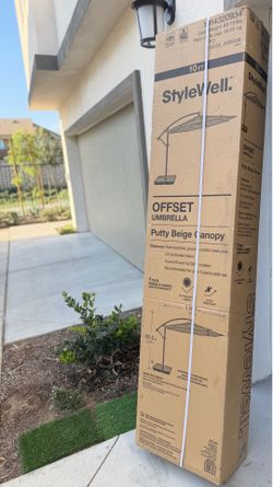 Outdoor Canopy 10 ft. Steel Patio Umbrella with Base