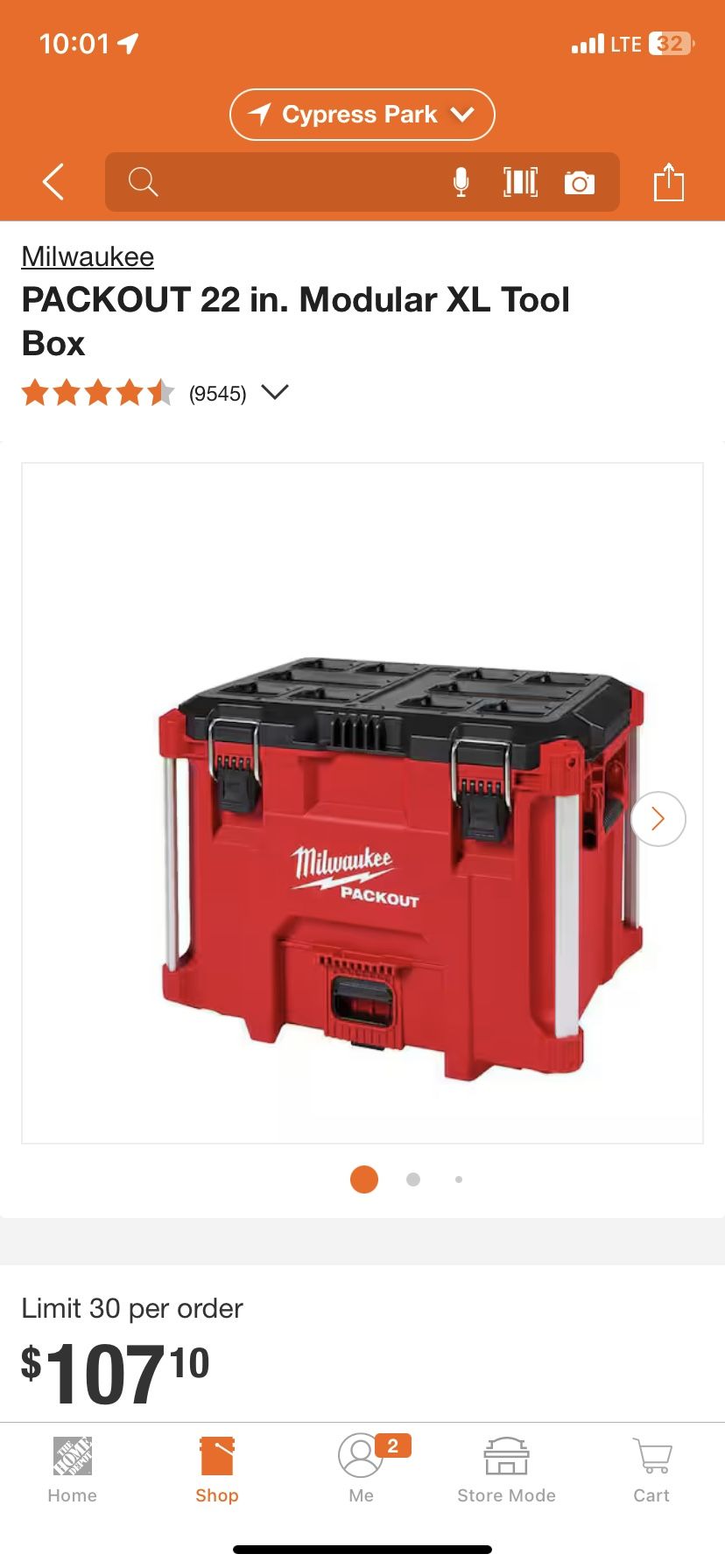 Milwaukee PACKOUT 22 in. Modular XL Tool Box