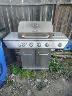 Propane bbq pit