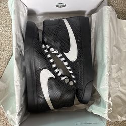 Black Snakeskin Nike Blazer Mid ‘77 Custom Black Snakeskin Leather Brand New w/ Box