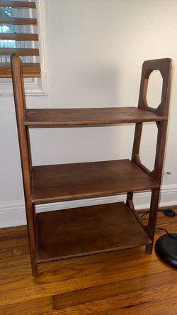 Wooden bookshelf