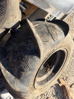 Sand tires for a quad