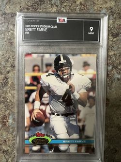 1991Brett Favre Stadium Club Rookie Graded 9