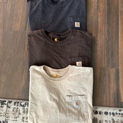 3 Carhartt pocket T-shirts size XL