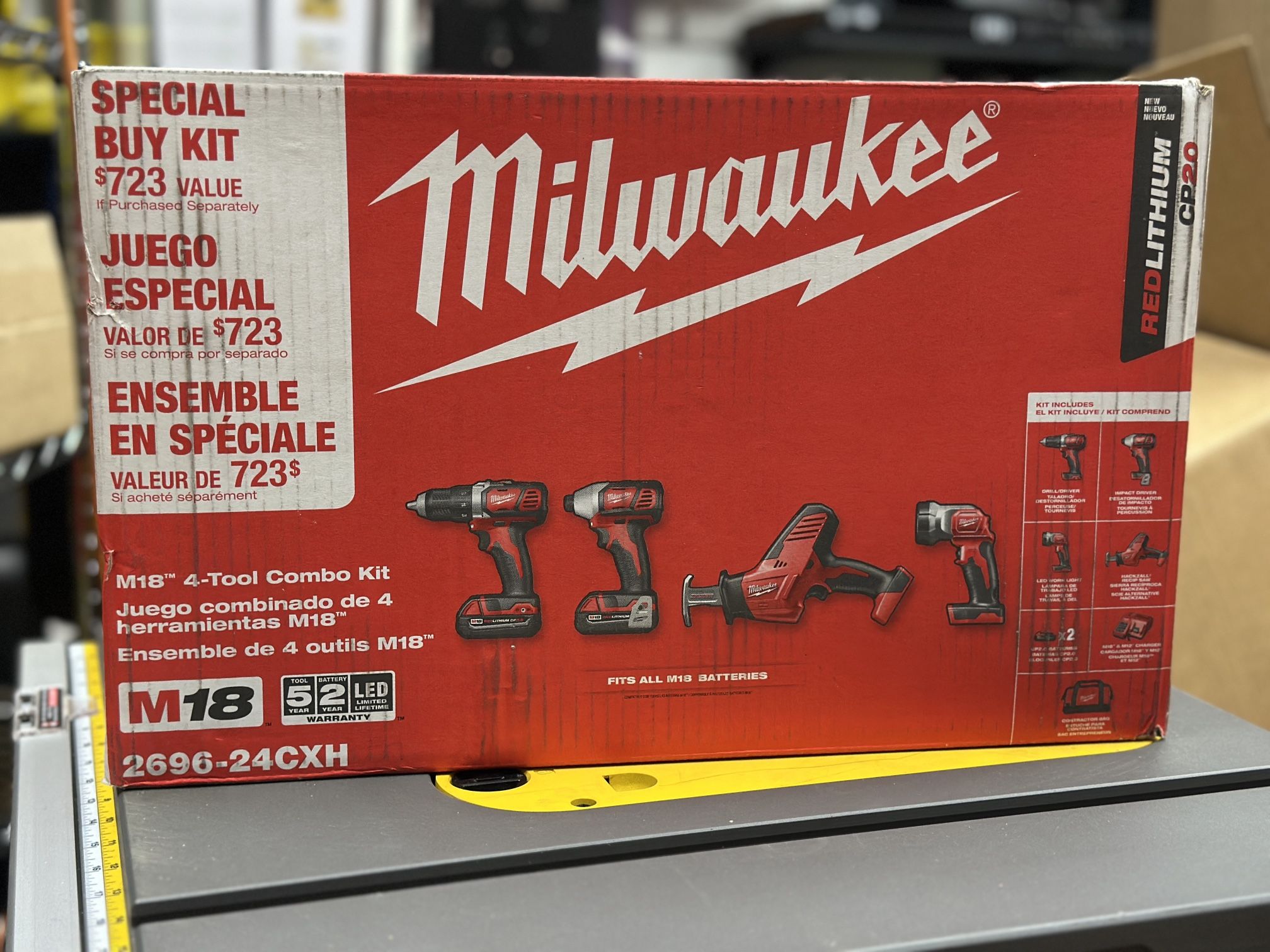 Milwaukee M18 4pcs Combo Kit