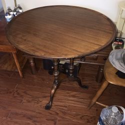 ANTIQUE FOLDING TABLE-A real space saver