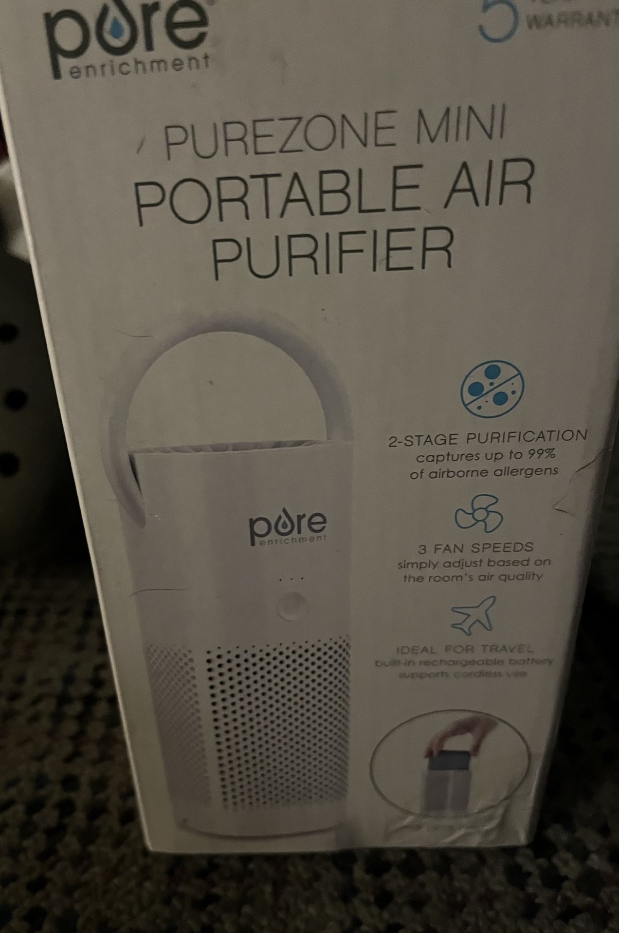 Purezone Mini Portable Air Purifier