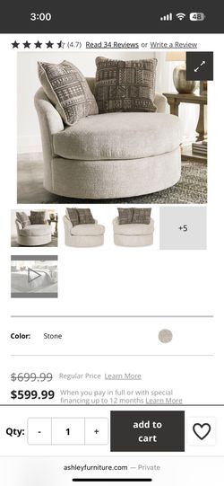 Soletren Swivel Accent Chair