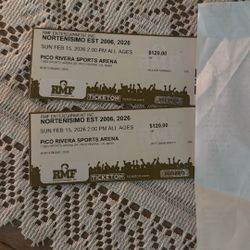 2 VIP Norteñísimo tickets 