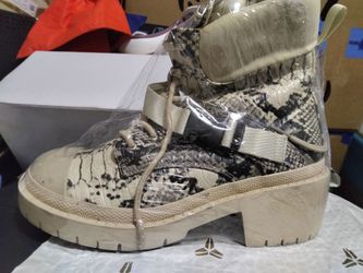 Snakeskin style boots