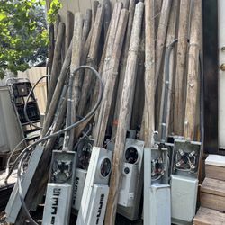 100 Temporary Service Poles