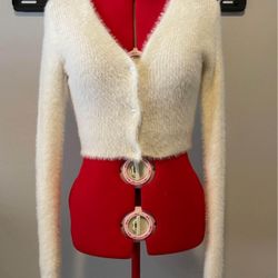 Wild Fable V Neck Fluffy Cardigan Size S