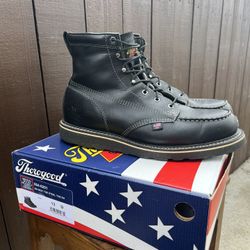 Thorogood MIDNIGHT SERIES BLACK MOC TOE SIZE 13D