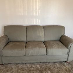 Sage Green Microsuede 4 Piece Couch Set