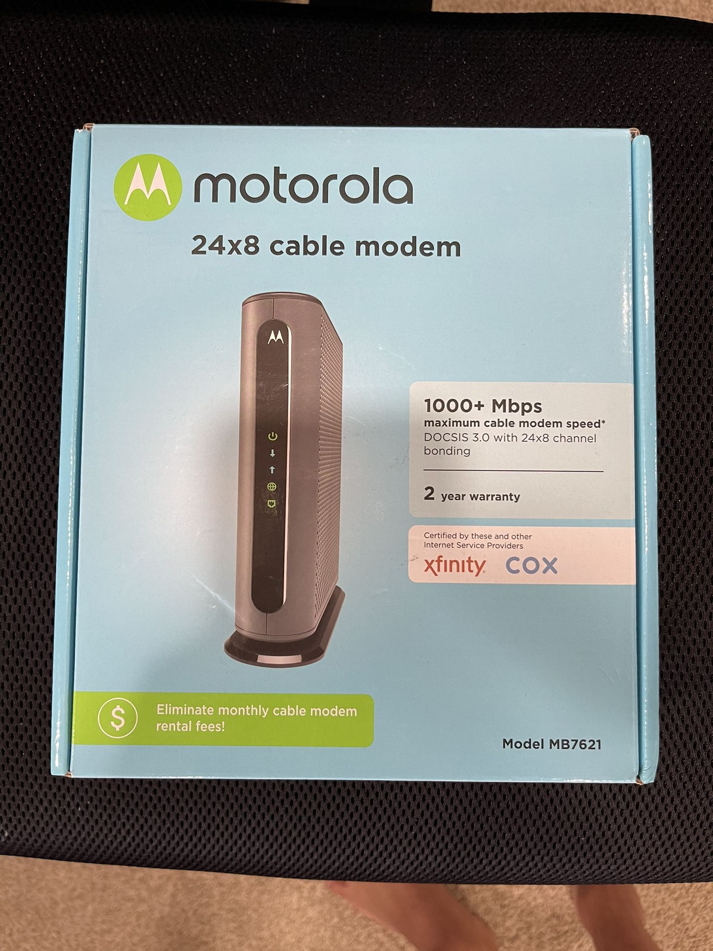 Motorola MB7621 24x8 Cable Modem (New)