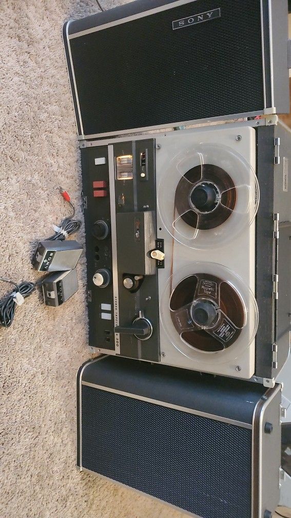 Sony TC-500A Tapecorder Reel to Reel Vacuum Tube Tape Recorder Vintage Player