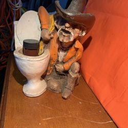 Cowboy resting on the throne $10 can be picked up or shipped shipped five dollars