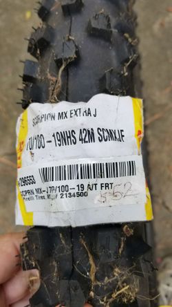 Brand new Dirt bike tire...see label pictured