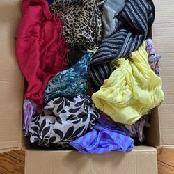 Box of Women’s designer scarfs 