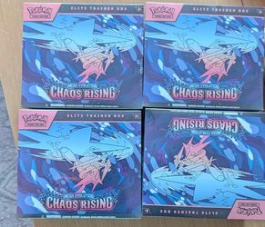 In Hand Ready to Sell lot of 4 Chaos Rising ETB