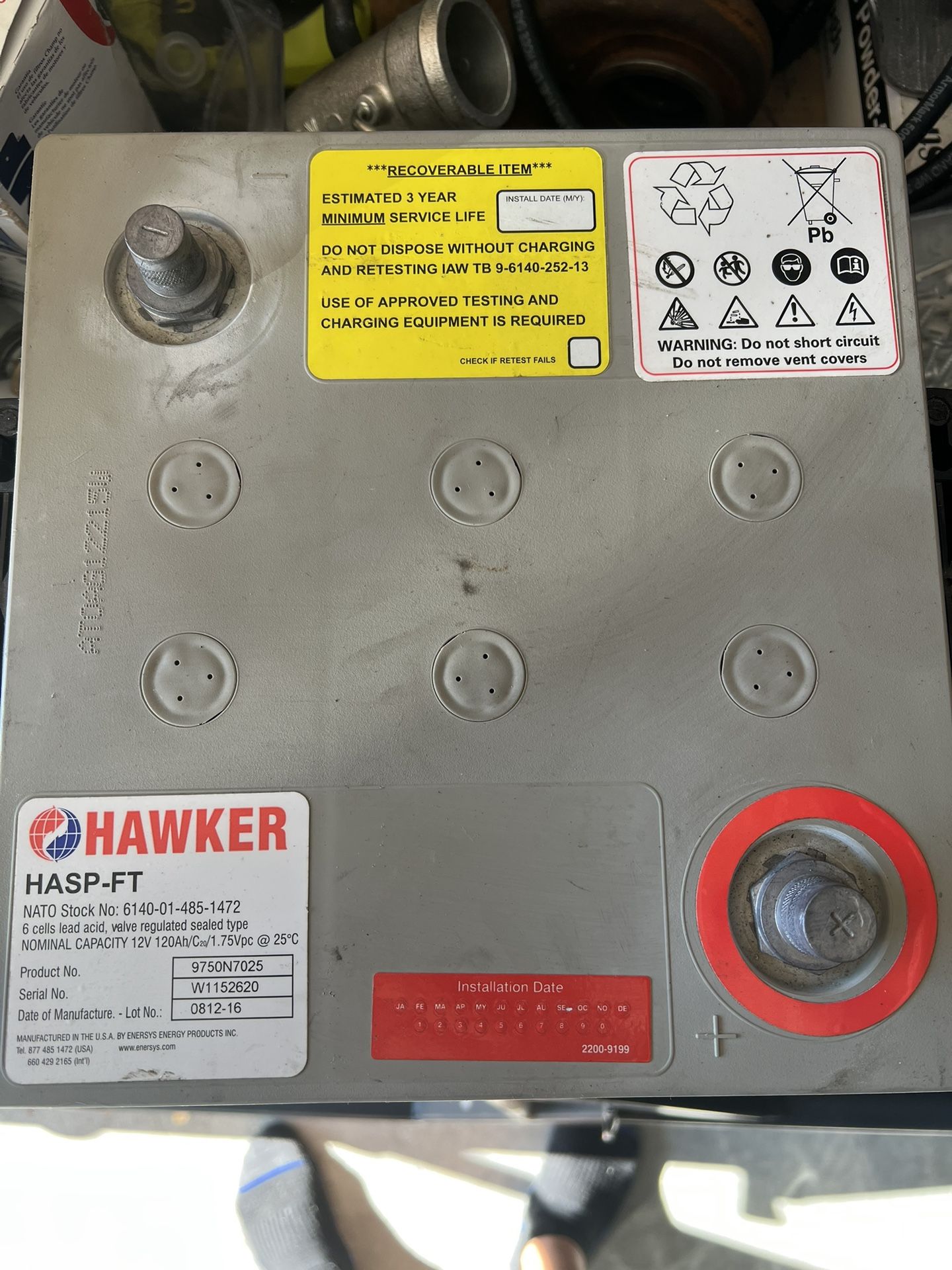 Humvee 6TAGM Battery