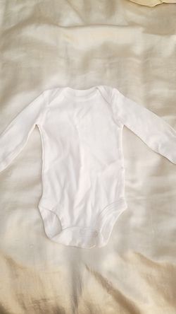 Carter's all white Onesies long sleeve and short sleeve