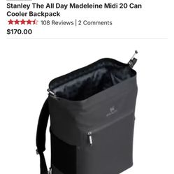 Stanley  The All Day Madeleine Mid 20 Can Cooler Backpack