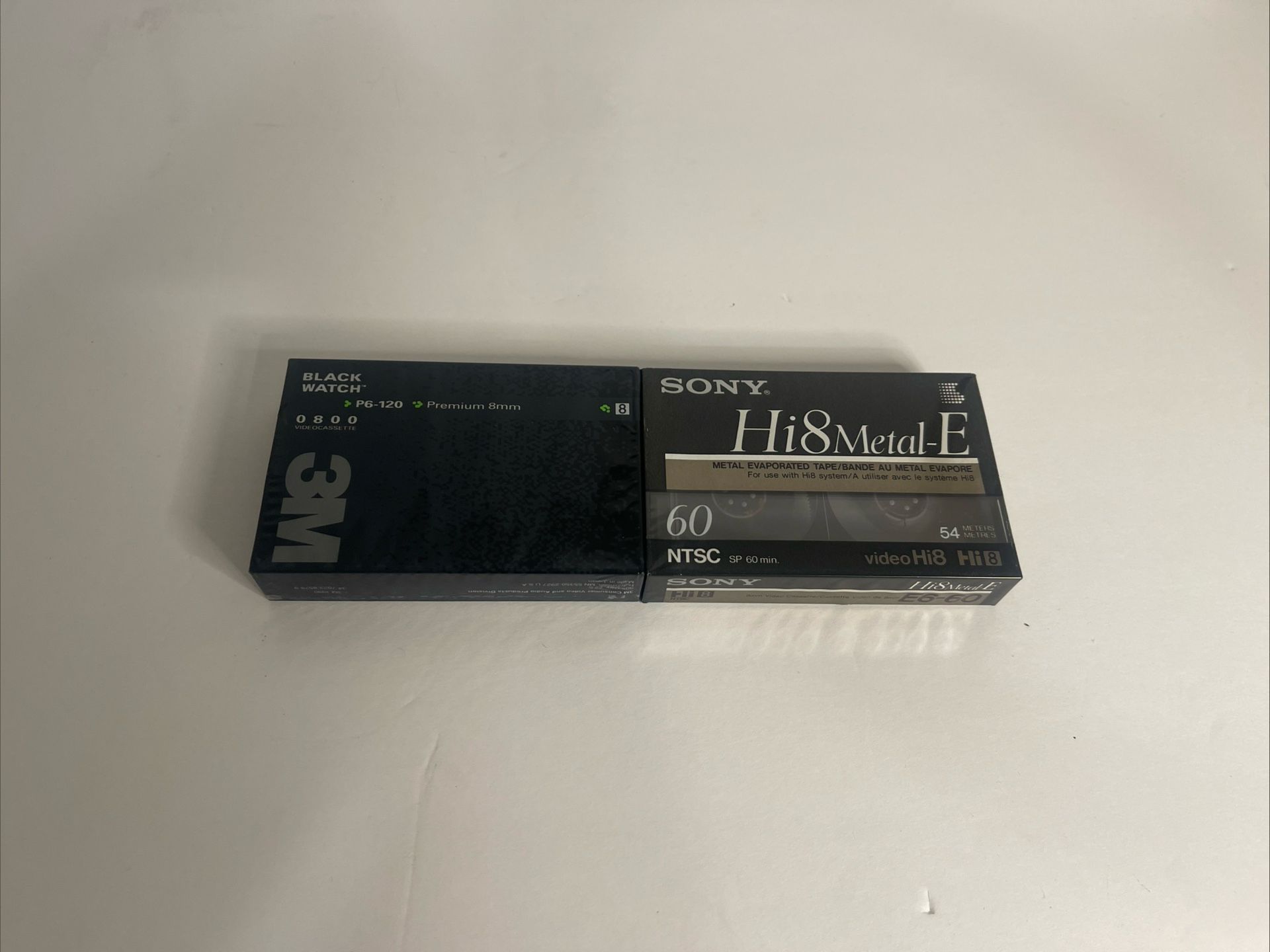 Lot Video Tape Cassette 3M BLACKWATCH P6-120 Sony Hi8 Metal E 60 Minute 8mm