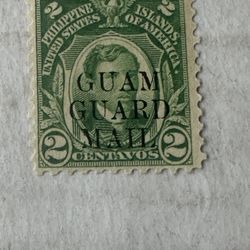 Guam Guard Mail 2 Cent Stamp Mint Hinged United States 