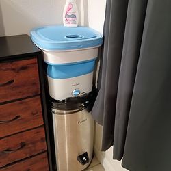 Mini stacking washer and dryer