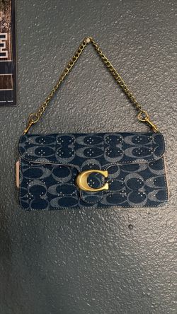 Coach Tabby Denim Signature Shoulder Bag
