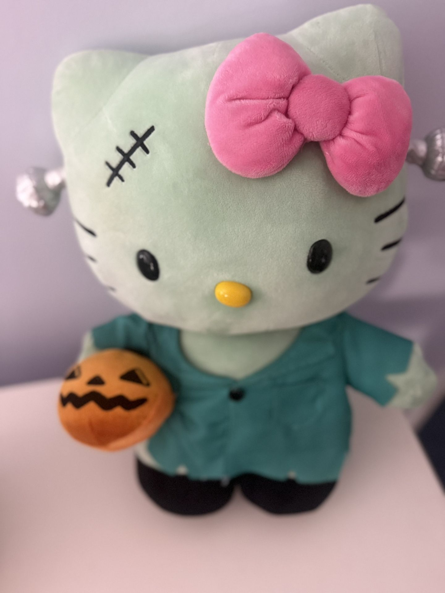 Hello Kitty Halloween Frankenstein Plushy
