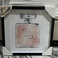 Oliver Gal Chanel Coco Mademoiselle Perfume Bottle Framed Art