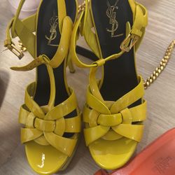 Ysl Yellow Heels